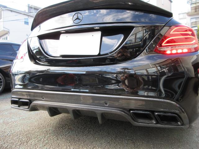 Cクラス C63 S パナメリカーナグリル ブルメスター 純正ナビ バックカメラ ヘッドアップディスプレイ カーボンパーツ 黒革シートヒーター ETC ドラレコ(23枚目)