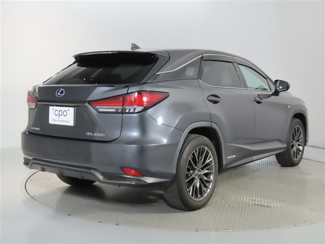 ＲＸ ＲＸ４５０ｈ　Ｆスポーツ　２０インチアルミホイール　オートマチックハイビーム　クリアランスソナー　レーダークルーズコントロール（ブレーキ制御付）　パワーバックドア　ステアリングヒーター　三眼フルＬＥＤヘッドランプ　本革シート（3枚目）