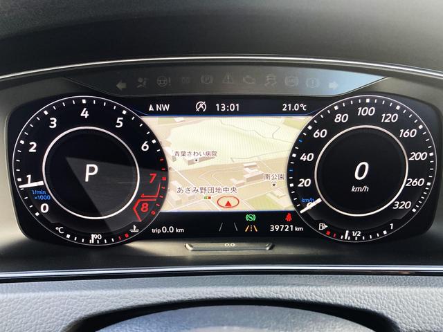 ゴルフＲ ベースグレード　認定中古車　４モーション（ＡＷＤ）　ＤＣＣ（アダプティブシャシコントロール）　アダプティブクルーズコントロール　レーンアシスト　ブラインドスポットセンサー　本革シート　シートヒーター　純正ナビＴＶ（14枚目）