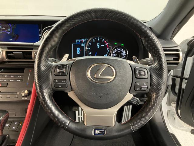 ＲＣ Ｆ カーボンエクステリアパッケージ　セミアニリン本革シート　Ｆ専用オレンジブレーキキャリパー　フロントスポイラー　クリアランスソナー＆バックソナー　ブラインドスポットモニター　プリクラッシュセーフティ　オートクルーズコントロール（17枚目）
