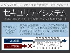 トヨタ純正後付セキュリティシステム装着車です。車外から通信ネットワーク（ＣＡＮ）に不正侵入して流し込まれる信号を遮断する部品を追加することで、不正なドア解錠やエンジン始動を抑止いたします。 4
