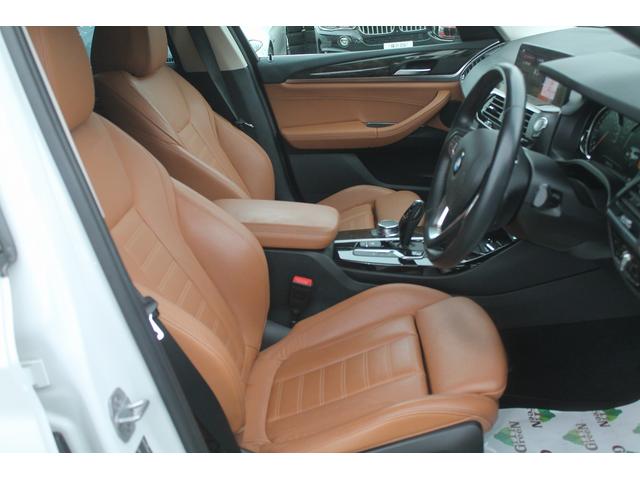 Ｘ３ ｘＤｒｉｖｅ　２０ｄ　Ｘライン　２Ｌターボ　ブラウン本革　全席シートヒーター　後席リクライニング　アダプティブＬＥＤ　ＡＣＣ　衝突軽減　車線変更警告　純正１９ＡＷ　純正ＨＤＤナビ　地デジ　全方位カメラ＆ＢＳＭ　ドラレコ　禁煙車（3枚目）