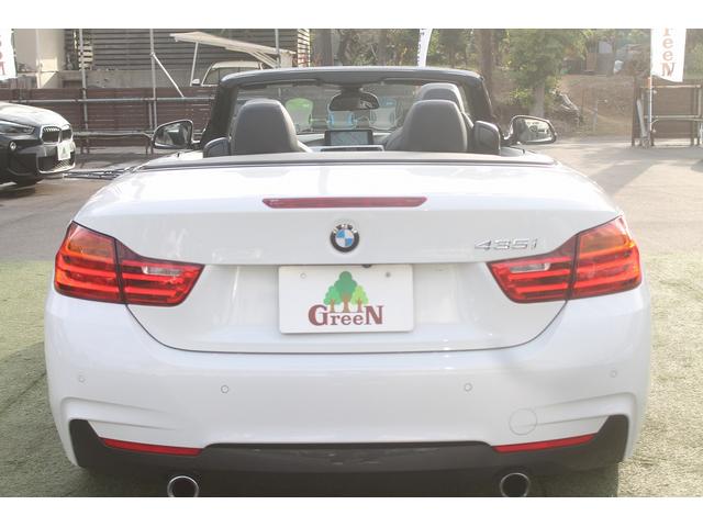 4シリーズ 435iカブリオレ Mスポーツ 走行4.2万キロ 電動フルオープン 黒革スポーツシート ヘッドアップディスプレイ LEDヘッドライト ACC 衝突軽減 純正Mスポーツフルエアロ&19AW パドルシフト 純正HDDナビ 地デジ 禁煙車(9枚目)