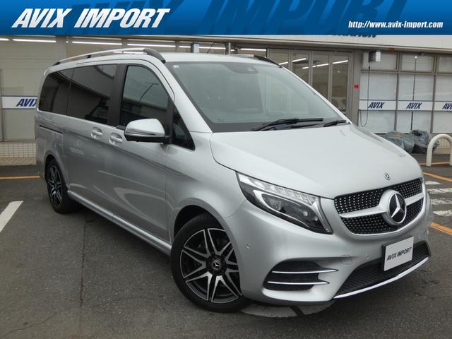 Vクラス V220d アバンギャルド ロング AMGライン 後期型 パノラマSR レーダーセーフティーPKG 黒革 シートヒーター 後席フルフラットシート 純正HDDナビ地デジ360°カメラ Burmesterサウンド AMG19AW 禁煙 正規D車(10枚目)