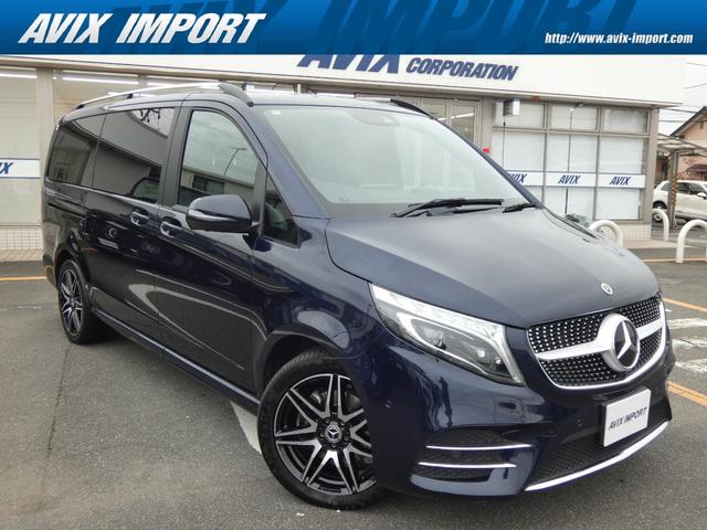 Vクラス V220dアバンギャルドロングAMGラインパッケージ 後期型 9速AT RSP パノラマSR 黒革 LEDライト 後席フルフラットS MBUXナビ地デジ全周カメラ 後席FDモニター デジタルミラー ブルメスター AMG19AW 禁煙 1オーナー 正規D車(16枚目)