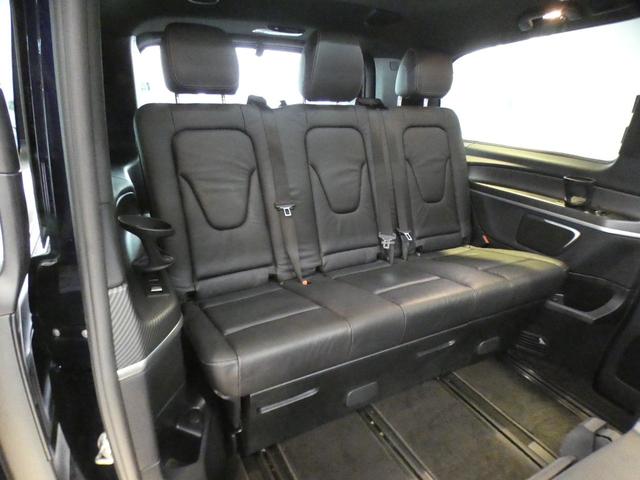 Vクラス V220dアバンギャルドロングAMGラインパッケージ 後期型 9速AT RSP パノラマSR 黒革 LEDライト 後席フルフラットS MBUXナビ地デジ全周カメラ 後席FDモニター デジタルミラー ブルメスター AMG19AW 禁煙 1オーナー 正規D車(17枚目)