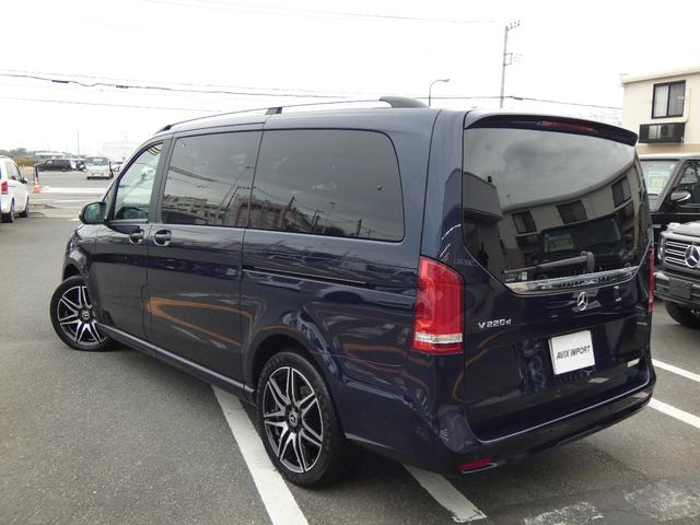 Vクラス V220dアバンギャルドロングAMGラインパッケージ 後期型 9速AT RSP パノラマSR 黒革 LEDライト 後席フルフラットS MBUXナビ地デジ全周カメラ 後席FDモニター デジタルミラー ブルメスター AMG19AW 禁煙 1オーナー 正規D車(20枚目)