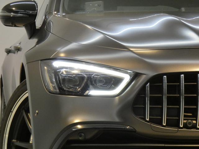 ＧＴ ４ドアクーペ ５３　４マチック＋　ＩＳＧ搭載　ＡＭＧダイナミックＰＫＧ　レーダーセーフティＰＫＧ　ガラスＳＲ　黒／茶コンビナッパ革　ＨＵＤ　純正ＨＤＤナビ地デジ３６０°カメラ　ブルメスターサウンド　ＡＭＧ２１ＡＷ　禁煙　正規Ｄ車（3枚目）