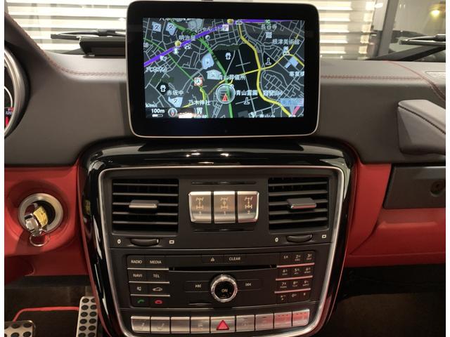 Ｇ６３　ロング　４ＷＤ　最終モデル　ＡｐｐｌｅＣａｒＰｌａｙ／デジーノエクスクルーシブＰＫＧ（ダイヤステッチ赤黒コンビ革）／ＥＤ４６３用ステンレス製アンダーガード／ナイトＰＫＧ＋(20枚目)