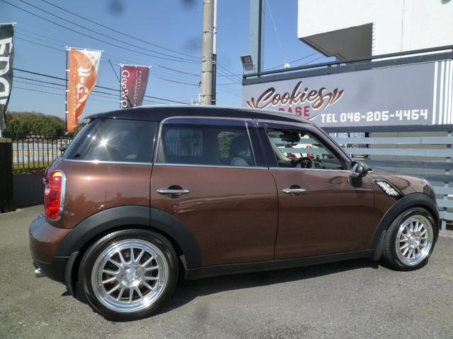 MINI クーパー クロスオーバー 正規ディーラー車 AVIC-CZ912サイバーナビTV デジタルインナーミラー BLITZ車高調 キセノン ETC 革調シートカバー WORK18インチアルミホイール キセノンヘッドライト(4枚目)