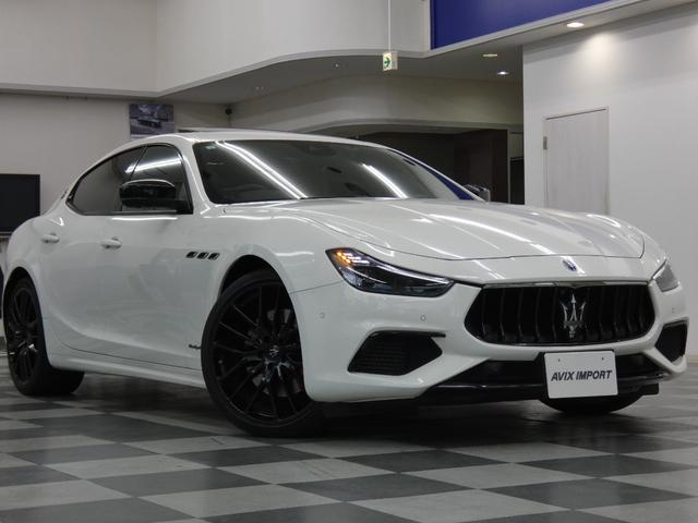 ギブリ グランスポーツ Nerissimo-PKG ガラスSR 黒革 シートヒーター インテリアカーボンP 純正ナビ DアシスタンスPKG ACC&BSA&LKA 電動トランク スカイフック 赤キャリパー 専用21AW(36枚目)