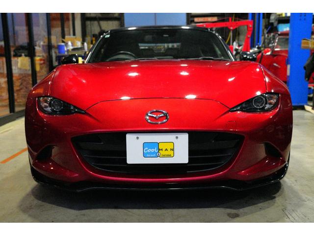 ロードスター Ｓレザーパッケージ　禁煙車／６速ＭＴ／ブラックレザーシート／フロント・サイド・リアスカート／セーフティパッケージ／ＢＯＳＥサウンド／バックカメラ／フルセグ／ブラインドスポットモニター／シートヒーター／ＬＥＤヘッドライト（5枚目）