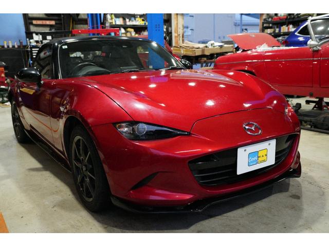 ロードスター Ｓレザーパッケージ　禁煙車／６速ＭＴ／ブラックレザーシート／フロント・サイド・リアスカート／セーフティパッケージ／ＢＯＳＥサウンド／バックカメラ／フルセグ／ブラインドスポットモニター／シートヒーター／ＬＥＤヘッドライト（6枚目）