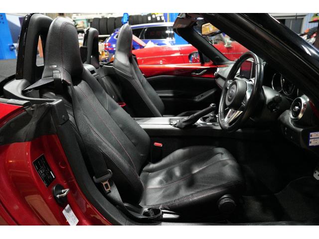 ロードスター Ｓレザーパッケージ　禁煙車／６速ＭＴ／ブラックレザーシート／フロント・サイド・リアスカート／セーフティパッケージ／ＢＯＳＥサウンド／バックカメラ／フルセグ／ブラインドスポットモニター／シートヒーター／ＬＥＤヘッドライト（29枚目）