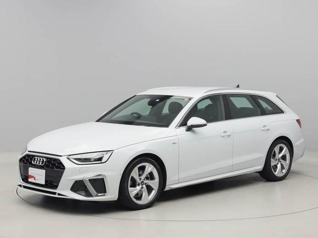 アウディ Ａ４アバント ３５ＴＤＩ　Ｓライン　元当社内使用車　黒ハーフ革スポーツシート　前席電動シート（ヒーター付き）　全周囲カメラ　前後コーナーセンサー　ＬＥＤヘッドライト　前後ブレーキアシスト　レーダークルコン　電動リヤゲート　サイドアシスト