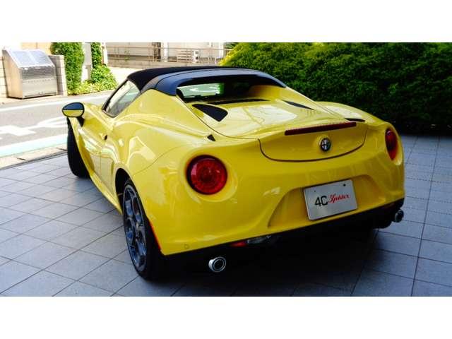 ４Ｃスパイダー 　正規ディーラー車　左ハンドル　１オーナー　タイミングベルト交換済　前後１８　１９ＡＷＦＩＧＨＴＥＸデュアルアジャスタブルダンパー（車高調正式）　バックカメラ　ＧＰＳレーダー　ドライブレコーダー　ＥＴＣ（2枚目）