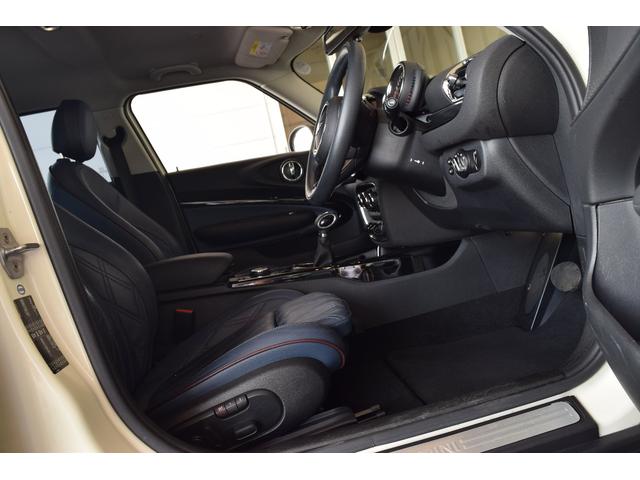 クーパーD クラブマン ワンオーナー 禁煙車 青レザーシート 純正ナビ クルコン シートーヒーター 電動シート コンフォートA バックカメラ リヤ障害物センサー LEDヘッドライト blutooth接続 ETC(34枚目)