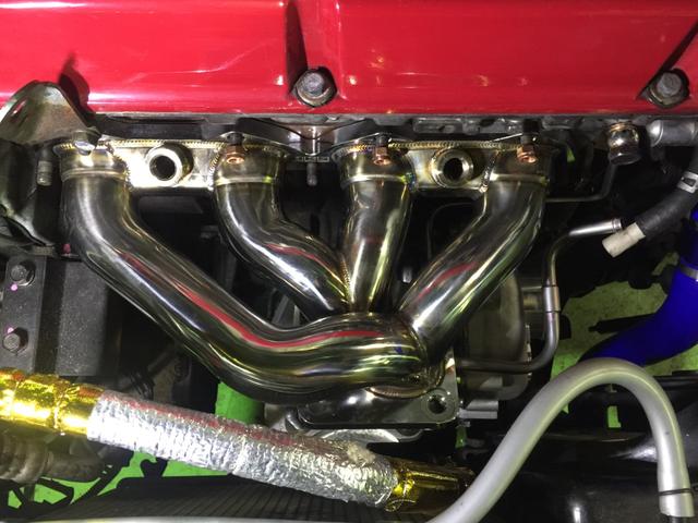 ランサー ＧＳＲエボリューションＶ　エボ５　ニューペイント　シグナルグリーンＨＫＳ　ＧＴ３タービン　ＨＫＳ　エキマニ　インテーク　ＭＯＴＥＣ　Ｍ８４　ＴＥＩＮ　車高調　ブレンボ　アルミラジエター　タイベル交換済み（33枚目）