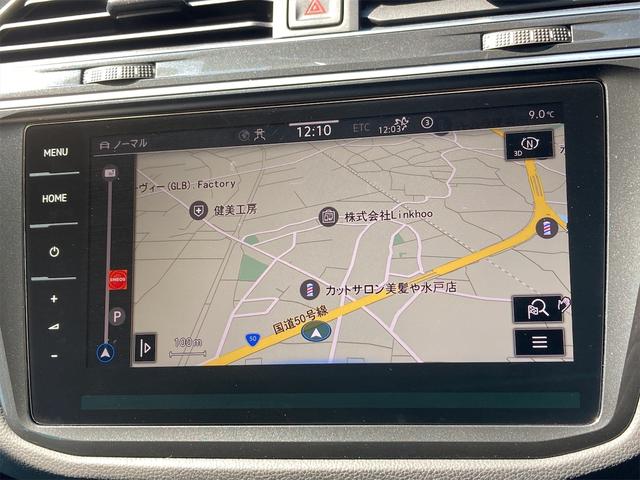 ティグアン ＴＳＩ　エレガンス　全周囲カメラ　クリアランスソナー　オートクルーズコントロール　レーンアシスト　パークアシスト　衝突被害軽減システム　ナビ　オートライト　ＬＥＤヘッドランプ　電動リアゲート　アルミホイール　スマートキー（5枚目）