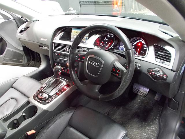 A5スポーツバック 2.0TFSIクワトロ ディーラー整備車両 整備記録簿 社外18インチアルミ 黒革シート 純正HDDナビ地デジBカメラ CD録音DVD再生ブルートゥース 前後ドライブレコーダー ETC パドルシフト 7速ATターボエンジン(12枚目)