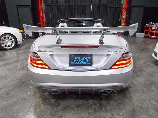 SLK SLK200エクスクルーシブ AMGスポーツパッケージ 社外エアロパーツ KW車高調 BBS18インチ GTウイング D2キャリパー D2ローター カールソンスポイラー 社外マフラー 電動オープン 黒革シート 純正ナビ 地デジTV(7枚目)