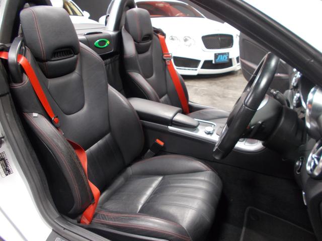 SLK SLK200エクスクルーシブ AMGスポーツパッケージ 社外エアロパーツ KW車高調 BBS18インチ GTウイング D2キャリパー D2ローター カールソンスポイラー 社外マフラー 電動オープン 黒革シート 純正ナビ 地デジTV(14枚目)