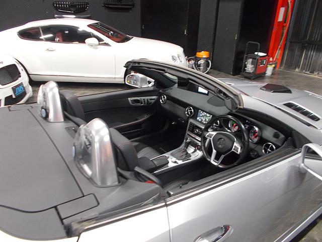 SLK SLK200エクスクルーシブ AMGスポーツパッケージ 社外エアロパーツ KW車高調 BBS18インチ GTウイング D2キャリパー D2ローター カールソンスポイラー 社外マフラー 電動オープン 黒革シート 純正ナビ 地デジTV(18枚目)