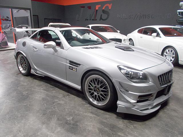 SLK SLK200エクスクルーシブ AMGスポーツパッケージ 社外エアロパーツ KW車高調 BBS18インチ GTウイング D2キャリパー D2ローター カールソンスポイラー 社外マフラー 電動オープン 黒革シート 純正ナビ 地デジTV(26枚目)