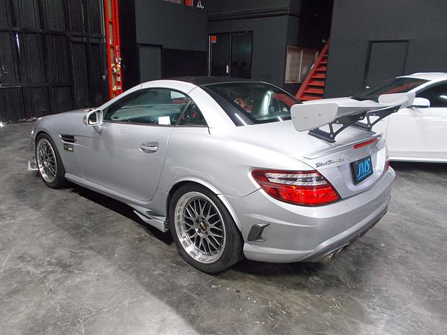 SLK SLK200エクスクルーシブ AMGスポーツパッケージ 社外エアロパーツ KW車高調 BBS18インチ GTウイング D2キャリパー D2ローター カールソンスポイラー 社外マフラー 電動オープン 黒革シート 純正ナビ 地デジTV(27枚目)