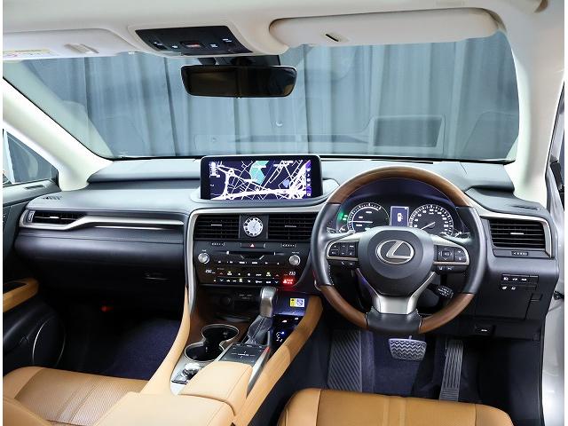 RX RX450hL ロング7人乗り サンルーフ セミアニリン本革シート/インテリアカラーオーカー おくだけ充電 ブレードスキャン式アダプティブハイビームシステム(16枚目)