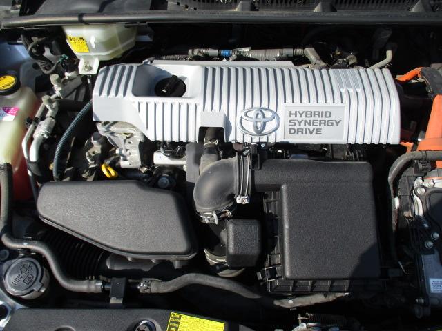 プリウス S LEDエディション 特別仕様車 SDナビ 地デジ CD バックカメラ スマートキー プッシュスタート ETC 純正15アルミ LEDライト フォグ ウインカー付きミラー オートエアコン ドアバイザー プライバシーガラス(39枚目)