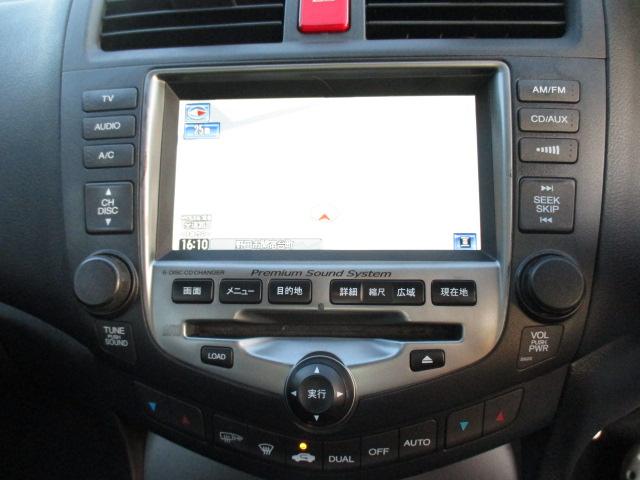 アコード ユーロR 6速MT CL7後期型 純正HDDナビ 地デジ 6速CDチェンジャー レカロシート スマートキー ETC 純正17AW HIDライト フォグランプ 修復歴無し(9枚目)