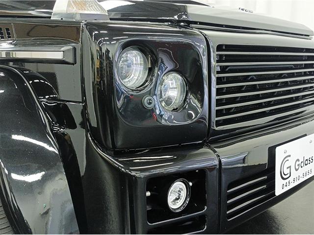 G55 AMGロング デジーノレザー BRABUSバンパー BRABUSグリル ARTデュアルヘッドライト ARTオーバーフェンダー 背面タイヤレススムージング カーボンステアリング マッキントッシュアンプ(18枚目)