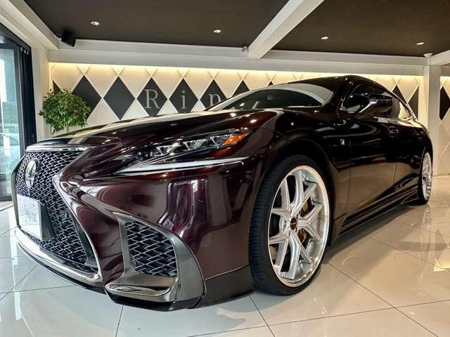 LS LS500 Fスポーツ TRDフルエアロ サンルーフ WALD22インチ リアスポイラースポーツマフラー&リアディフューザー エアロダイナミクスミラーカバー TOMSスロットルコントローラー(3枚目)