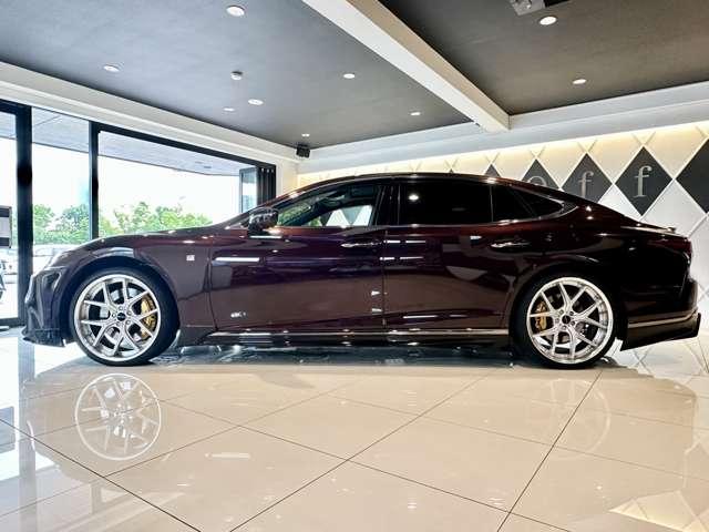 LS LS500 Fスポーツ TRDフルエアロ サンルーフ WALD22インチ リアスポイラースポーツマフラー&リアディフューザー エアロダイナミクスミラーカバー TOMSスロットルコントローラー(4枚目)