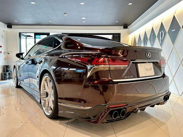 LS LS500 Fスポーツ TRDフルエアロ サンルーフ WALD22インチ リアスポイラースポーツマフラー&リアディフューザー エアロダイナミクスミラーカバー TOMSスロットルコントローラー(6枚目)
