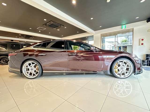 LS LS500 Fスポーツ TRDフルエアロ サンルーフ WALD22インチ リアスポイラースポーツマフラー&リアディフューザー エアロダイナミクスミラーカバー TOMSスロットルコントローラー(8枚目)