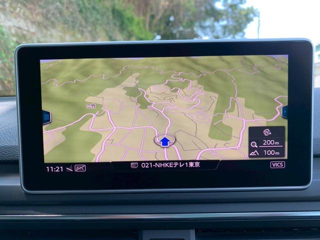 Ａ４ ２．０ＴＦＳＩ　ＥＴＣ　クリアランスソナー　オートクルーズコントロール　バックカメラ　ナビ　ＴＶ　アルミホイール　オートライト　ＨＩＤ　ＡＴ　シートヒーター　スマートキー　アイドリングストップ　電動格納ミラー（4枚目）