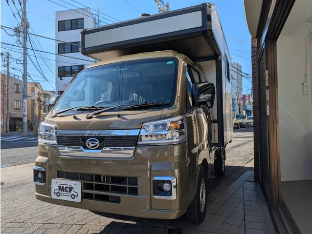ハイゼットトラック ジャンボエクストラ トラキャン ETC エアコン プッシュスタート スペアキー ドライブレコーダー ミラー型 carplay/Android auto対応 キャンピングカー(2枚目)