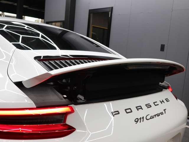911 911カレラT ユーザー買取車 禁煙車 スポーツクロノP 純正PCMナビ GTスポーツステアリング パワーステアリングプラス 4人乗り パワーシート シートヒーター 純正20インチアルミホイールブラック(43枚目)