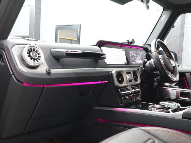 Gクラス G350d AMGライン ディーゼルターボ 4WD ラグジュアリーP アダプティブダンピング 禁煙法人1オーナー 取説/保障書/スペアキー(61枚目)