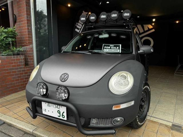 ニュービートル LZ リフトアップ カスタム キャンピング 左ハンドル フロア6AT 障害物センサー 横滑り防止装置 ETC フルセグ 本革シート キーレス サンルーフ 車検整備付き(3枚目)