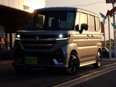 スペーシアカスタム ハイブリッドXSターボ 届出済未使用車 LEDライト両Aドア衝突軽減BシートHキーフ 中古車画像