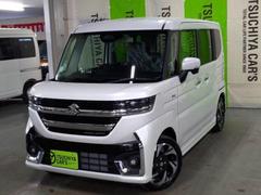 スペーシアカスタム ハイブリッドXSターボ 届出済未使用車 LEDライト両Aドア衝突軽減BシートHキーフ 中古車画像