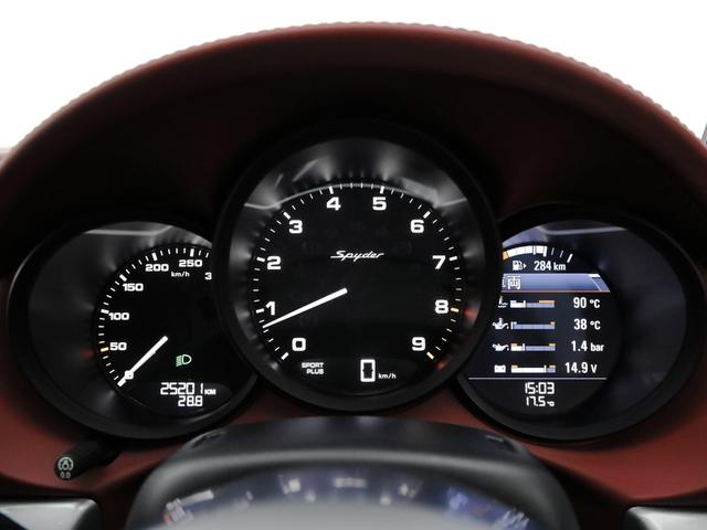 ボクスター ボクスタースパイダー　ディーラー車／スパイダークラシックインテリア／スポーツバケットシート＆シートベルトパッセージペイント仕上げ／シートヒーター／レザーステアリングリム＆ギアレバー／ＰＤＬＳ／ロールオーバー・バーボディ同色（44枚目）