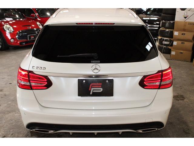 Ｃクラスステーションワゴン Ｃ２００　ステーションワゴン　スポーツ本革仕様　禁煙　レーダーＳ　エアバランスＰＫＧ　ＨＵＤ　ダイヤモンドホワイト　ＡＣＣ　衝突軽減　ブラインドＳ　レーンＡ　本革　純正ナビ地デジＢカメラ　Ｂｌｕｅｔｏｏｔｈ　ＡＭＧ製１８ＡＷ　コンチネンタルタイヤ（8枚目）
