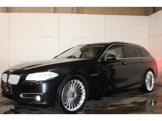 5シリーズ 523dツーリング モダン 後期型 後期専用マルチ液晶メーター ホワイトインテリア インテリジェントS 衝突軽減 レーンA ナビ地デジBカメラ クルコン 電動バックドア リアモニター アルピナタイプ新品21AW 新品タイヤ(19枚目)