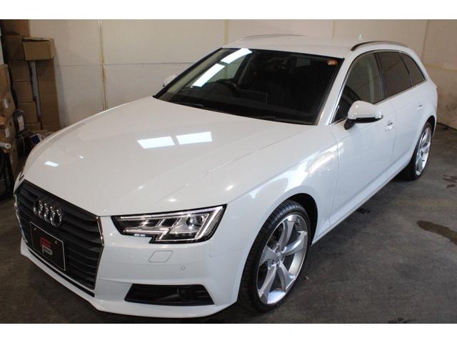 Ａ４アバント ２．０ＴＦＳＩ　ワンオーナー禁煙　新品コンプリート　ＡＣＣ　衝突軽減　レーンＡ　サイドＡ　バーチャルＣ　黒革　マトリクスＬＥＤ　ＣＡＲＰＬＡＹ　ナビ地デジＢカメラ　ＲＳタイプ新品１９ＡＷ　新品タイヤ　新品サスキット（9枚目）