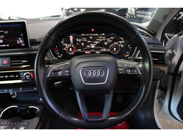 Ａ４アバント ２．０ＴＦＳＩ　ワンオーナー禁煙　新品コンプリート　ＡＣＣ　衝突軽減　レーンＡ　サイドＡ　バーチャルＣ　黒革　マトリクスＬＥＤ　ＣＡＲＰＬＡＹ　ナビ地デジＢカメラ　ＲＳタイプ新品１９ＡＷ　新品タイヤ　新品サスキット（11枚目）