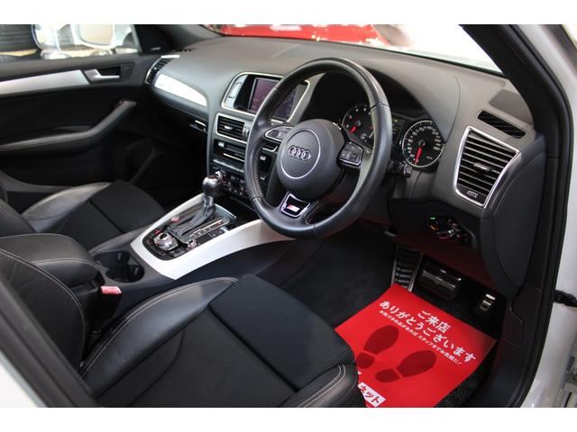 Q5 2.0TFSIクワトロ Sラインパッケージ 後期型 禁煙 グレイシアホワイト MMIナビ地デジBカメラ サイドカメラ クルコン Sライン専用エクステリア インテリア キャリパーペイント 電動バックドア 純正19AW ディーラー整備(28枚目)